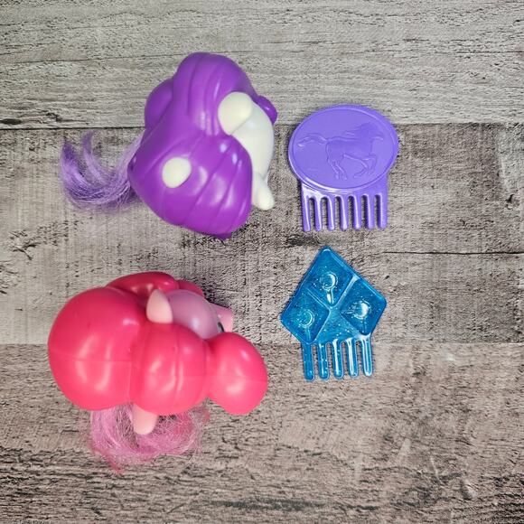 Lot of 2 My Little Pony 2018 McDonald's Cutie Happy Meal Toys with Combs Gift - Picture 4 of 5